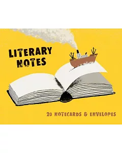 Literary Notes: 20 Notecards & Envelopes