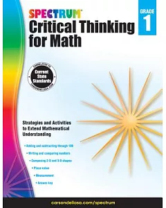 Spectrum Critical Thinking for Math, Grade 1