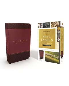 The King James Study Bible: Burgundy Leathersoft, Full-color Edition