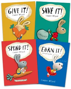Money Bunny《小兔子學理財套書：陪孩子從賺、買、存、捐學人生財富價值》套書（共四冊）