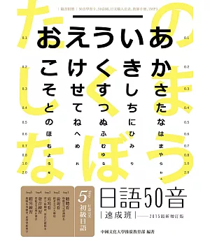 日語50音速成班（2015最新增訂版，附50音學習卡＋50音圖＋日文輸入法表＋教師手冊＋1MP3）