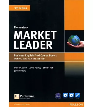 Market Leader 3/e (Elementary) Flexi Course Book 1 with DVD-ROM/1片 and Audio CD/1片