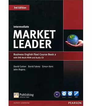 Market Leader 3/e (Intermediate) Flexi Course Book 2 with DVD-ROM/1片 and Audio CD/1片