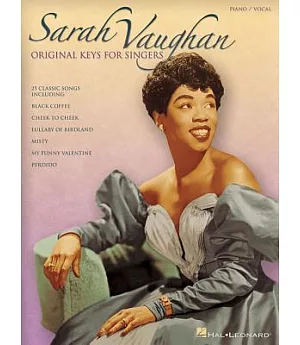 Sarah Vaughan: Original Keys for Singers