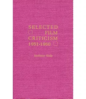 Selected Film Criticism: 1931-1940