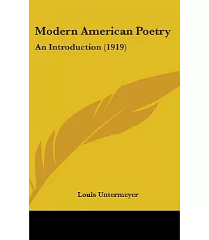 Modern American Poetry: An Introduction