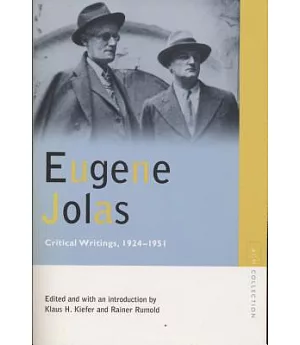 Eugene Jolas: Critical Writings, 1924-1951