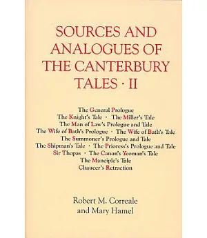 Sources and Analogues of the Canterbury Tales