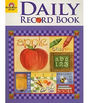 Daily Record Book School Days Theme