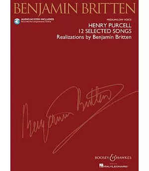 Henry Purcell 12 Selected Songs: Medium/Low Voice