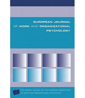 European Journal Of Work and Organizational Psychology: Team Innovation, Knowledge and Performance Management