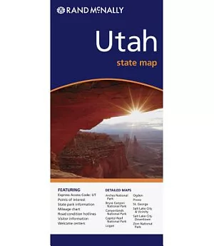 Rand McNally Utah State Map