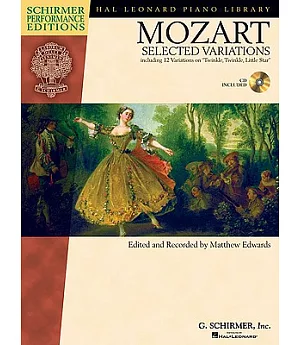 Mozart Selected Variations: Schirmer Performance Editions