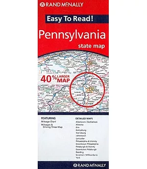 Rand Mcnally Easy to Read! Pennsylvania