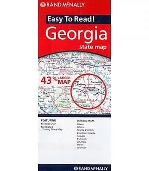 Rand McNally Easy to Read Georgia