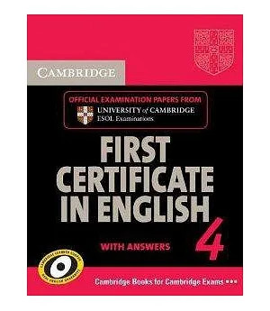 Cambridge First Certificate in English 4 With Answers