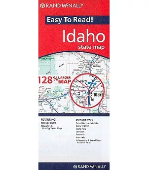 Rand McNally Easy to Read! Idaho State Map