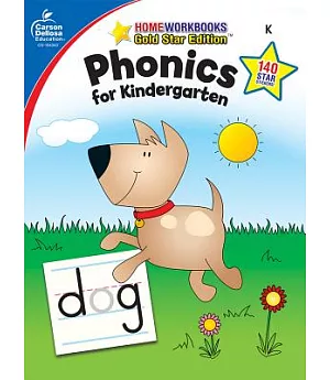 Phonics for Kindergarten: Home Workbooks Gold Star Edition