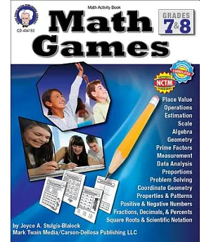Math Games, Grades 7 - 8