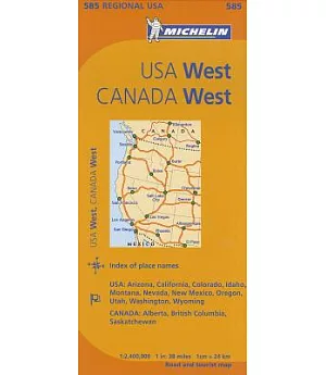 Michelin U.S.A. West, Canada West: Usa: Arizona, California, Colorado, Idaho, Montana, Nevada, New Mexico, Oregon, Utah, Washing