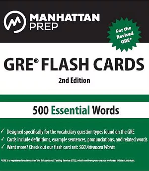 Manhattan Prep GRE: 500 Essential Words