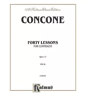 Forty Lessons, Op. 17: Kalmus Edition