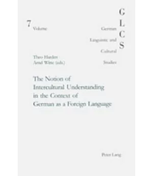 The Notion Of Intercultural Understanding In The Context Of German As A Foreign Language