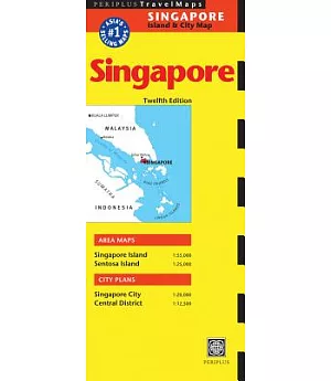 Periplus Singapore Travel Map: Island & City Map