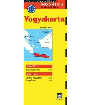 Periplus Travel Map Indonesia Regional Map: Yogyakarta