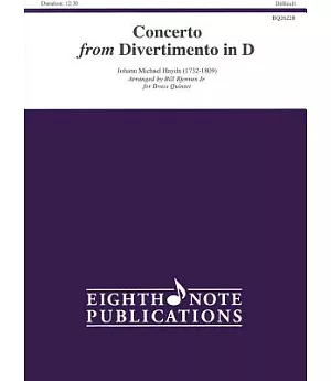 Concerto From Divertimento in D Score and Parts: Alto Trombone Feature, Score & Parts