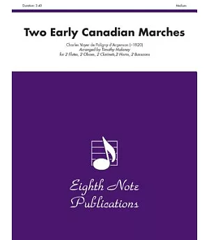Two Early Canadian Marches: Score & Parts