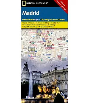 National Geographic Destination City Map Madrid: Spain