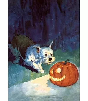 Dog Startled by Jack-o-Lantern - Halloween Greeting Cards: 6 Cards Individually Bagged With Envelopes & Header