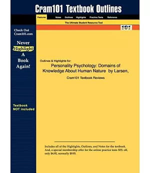 Cram101 Textbook Outlines Personality Psychology: Domains of Knowledge About Human Nature by Larsen & Buss