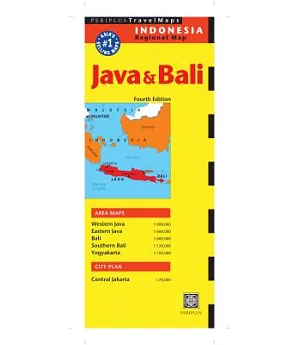 Periplus Travel Maps Java & Bali: Indonesia Regional Map