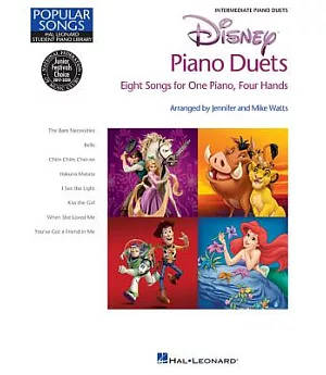 Disney Piano Duets: Eight Songs for One Piano, Four Hands: Intermediate