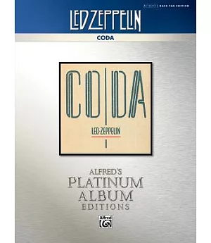 Led Zeppelin - Coda Platinum Bass Guitar: Authentic Bass Tab