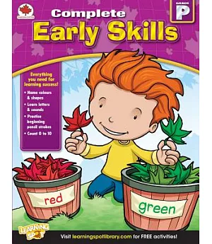 Complete Early Skills, Grade Pk: Canadian Edition