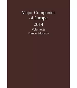 Major Companies of Europe 2014: France, Monaco