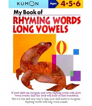 My Book of Rhyming Words Long Vowels