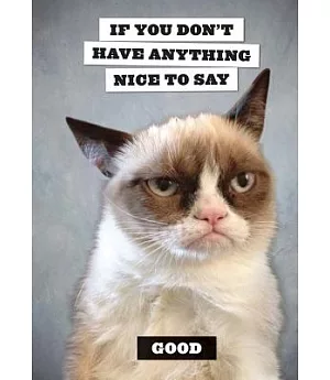 Grumpy Cat Flexi Journal: If You Don’t Have Anything Nice to Say, Good