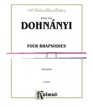 Rhapsody, Op. 11, No. 4: Kalmus Edition