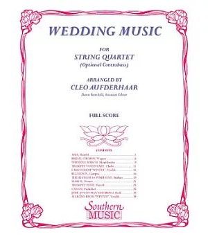 Wedding Music Full Score: String Solos & Ensemble/String Quartet