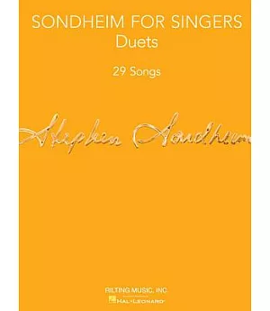 Sondheim for Singers: Duets: 29 Songs