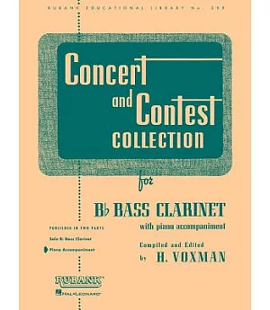 Concert and Contest Collections: Bb Bass Clarinet - Piano Accompaniment