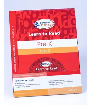 Hooked on Phonics Learn to Read: Pre-K, Unit 2