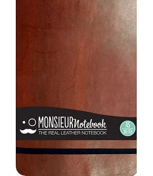 Monsieur Notebook Brown Leather Sketch Landscape Medium