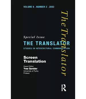 Screen Translation: Special Issue of 