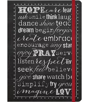 Hope, Pray, Love: Inspirational Message Blank Journals