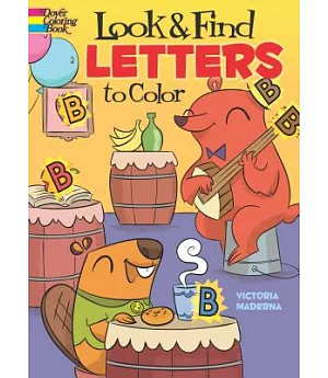 Look & Find Letters to Color Coloring Book